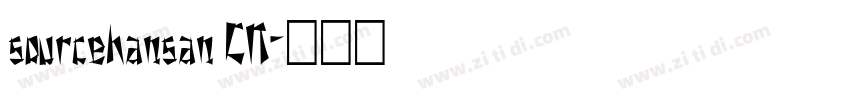 sourcehansan CN字体转换